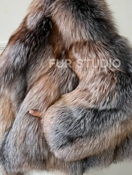 Полушубок из чернобурки - фото 2
