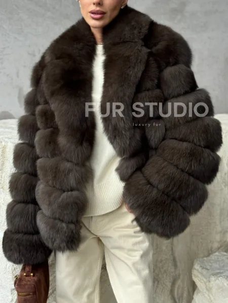 Шуба под соболя - короткая - фото 4