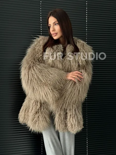 Полушубок из ламы - фото 10