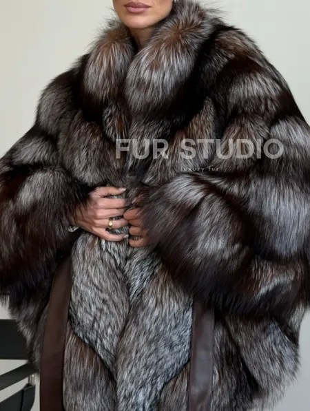 Шуба из лисы - летучая мышь - фото 1