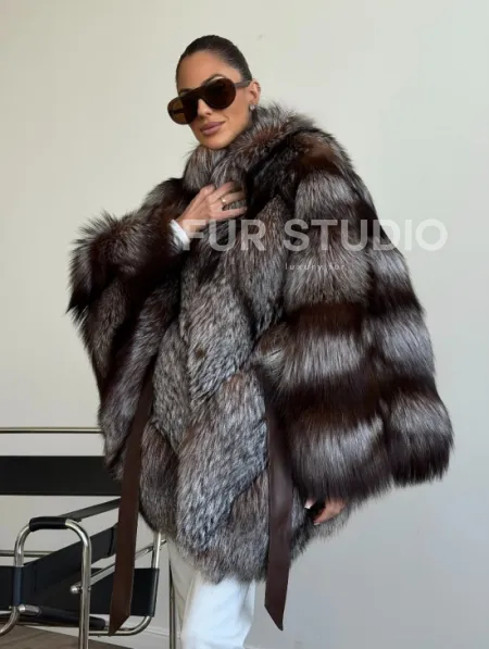 Шуба из лисы - летучая мышь - фото 9