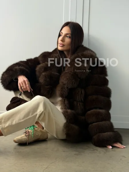 Полушубок из песца 