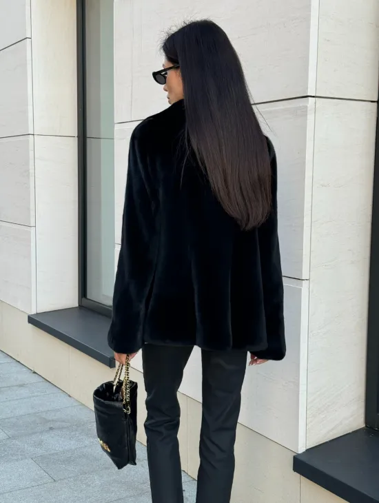 Шуба норковая SAGA FURS  пиджак автоледи - английский воротник - фото 4