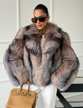 Полушубок из чернобурки - фото 0