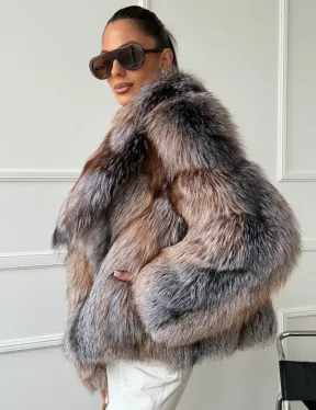 Полушубок из чернобурки - фото 3