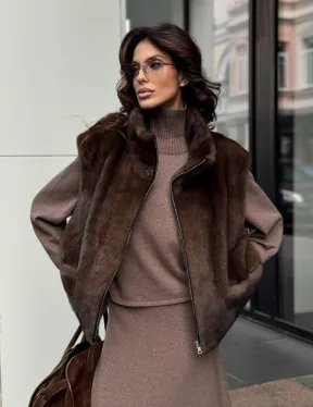 Жилет из норки - фото 8