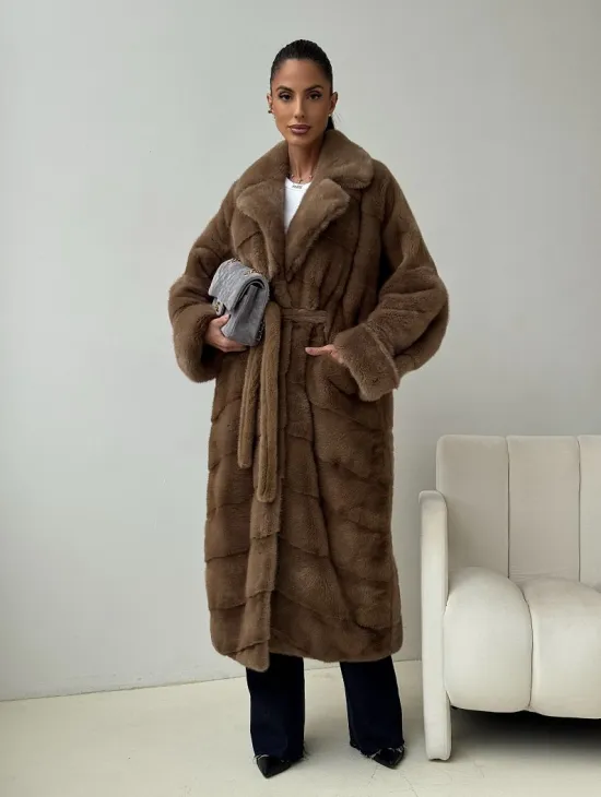 Норковая шуба - кимоно - фото 9