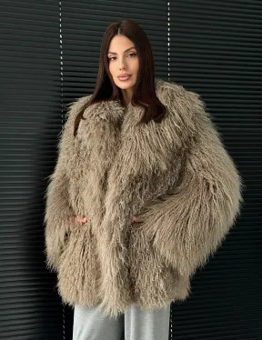 Полушубок из ламы - фото 11