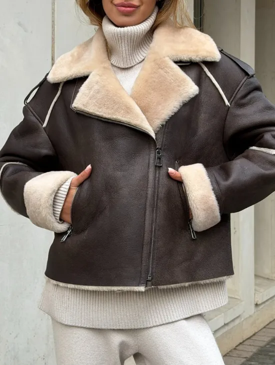 Молодёжная куртка-дубленка - фото 2