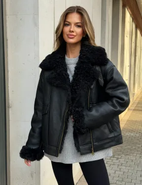 Дубленка авиатор зимняя - фото 13