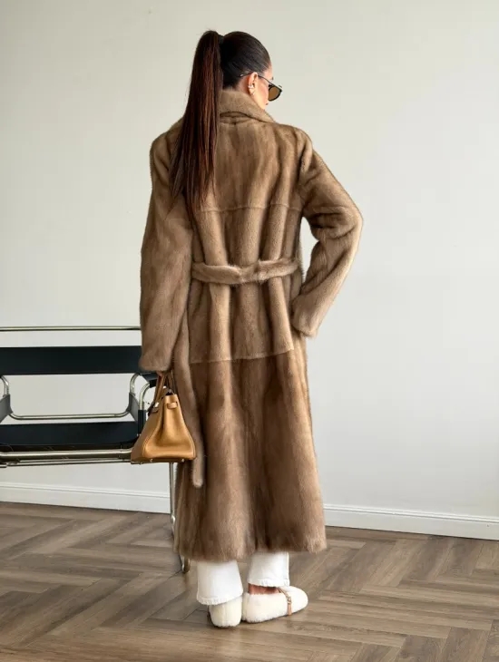 Шуба норковая классика - пастель - фото 10