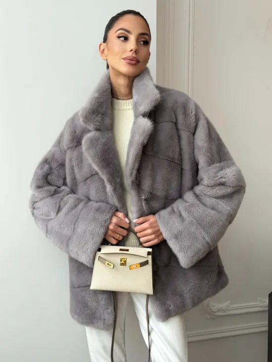 Полушубок норковый - фото 11