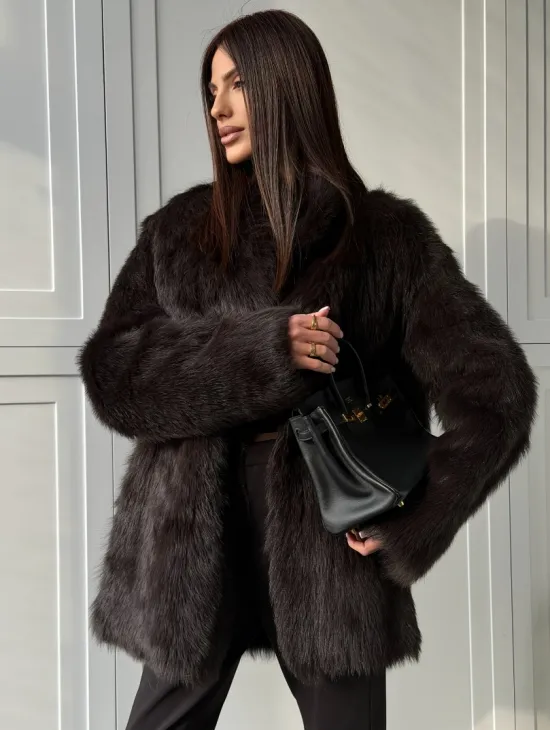 Женская дубленка из тосканы - фото 6