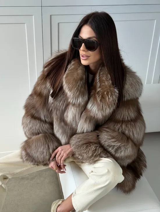Полушубок из финской лисы - фото 5