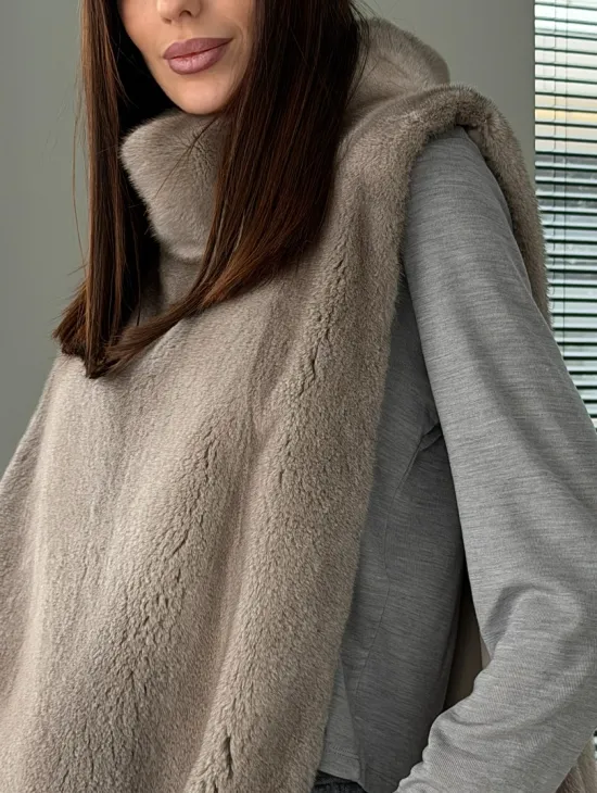 Норковая манишка «весна 2026» - фото 1