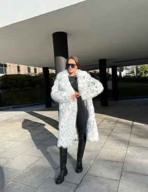 Шуба из экомеха под рысь - фото 5